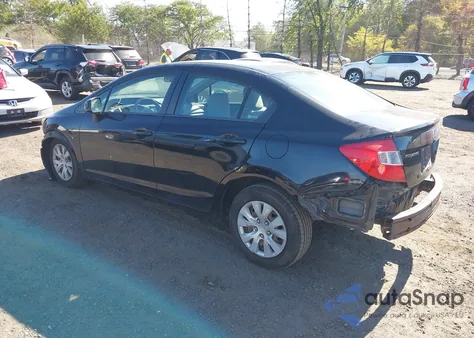 2012 Honda Civic Lx from USA, damaged, VIN 19XFB2F52CE330219